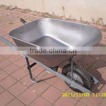 galvanized european garden transport cart cheap wheel barrow