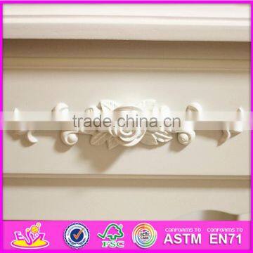 2016 Wholesale High Quality Bedroom Solid Wooden White Vanity Table W08H061 photo-5