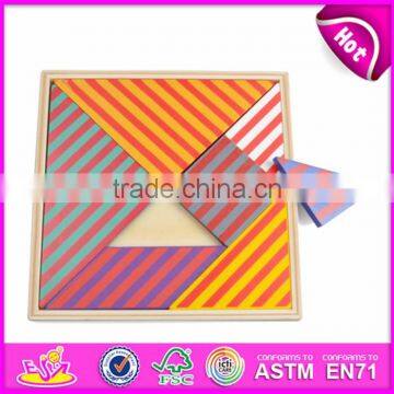 2017 Best Design Classic Brain Teaser Wooden Triangle Puzzle for Kids Education W14A167