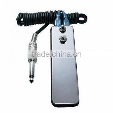 New Mini Flat Stainless Steel Tattoo Machine Power Supply Foot Pedal Switch