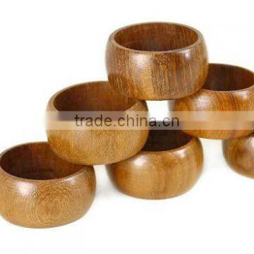 Wooden Napkin Rings Polished