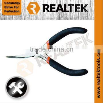 Mini Bent Nose Pliers With Bi-color Dipped Handles