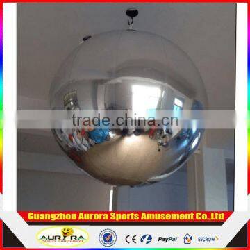 custom inflatable Hanging Color mirror ball silver ball For Festivial