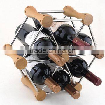 High Quality Luxury wine bottle holder bamboo wine rack for sale