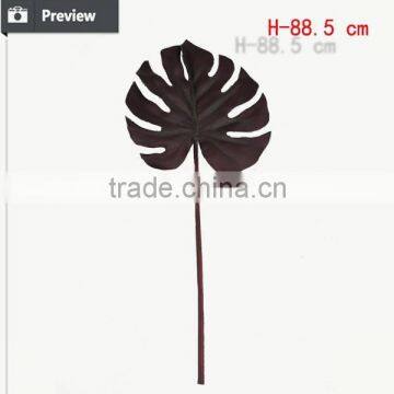 High Quality Artificial Leaves Artificial Tropical Leaves Artificial PU Monstera Leaf photo-3