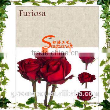 Chinese Wonderful and Beautiful Rose , Similation 90%with Hand Touch Artificial Chinese Rose for Sale photo-6