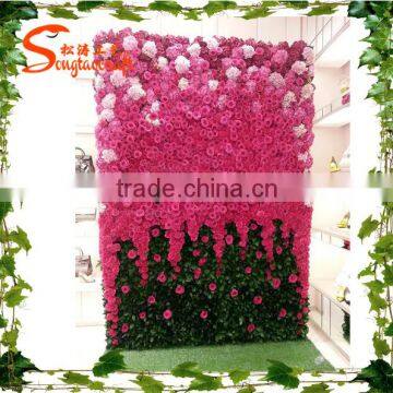 Man-made Flower Wall Wedding Artificial Flowers Wall Backdrop Wedding Flower Wall