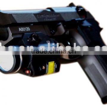 Pistol mounted IR laser sight and 200 lumen CREE Q5 LED light combo with strobe function