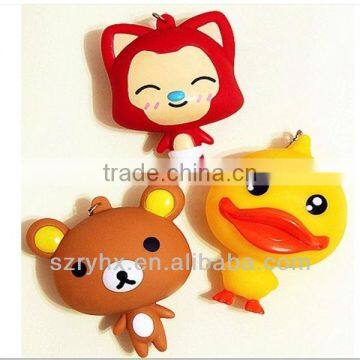 cartoon different animals model silicone coin purse supplier