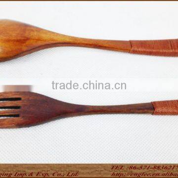 Wholesale Wooden Spoon and Fork Set, Jujube, Color Natural, 15*3.5cm photo-2