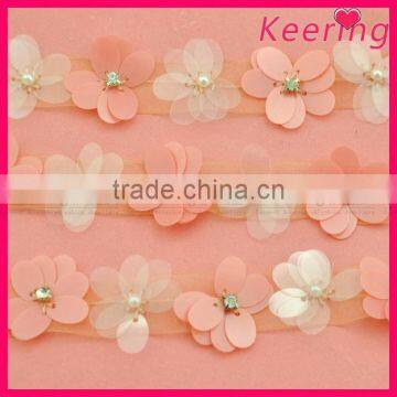 Lace fabric fashion flower lace for garment WTP-1272