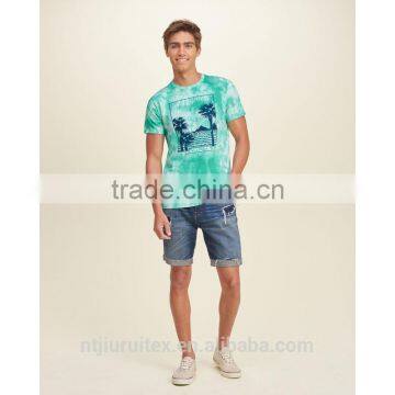Men Tie Dye T-shirt ,cotton T-shirt, Summer T-shirt,print T-shirt photo-5