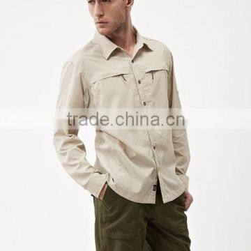 Anti-uv Men Wholesale FISHING SHIRTS Quick-dry Function Outdoor Shirt OEM photo-2