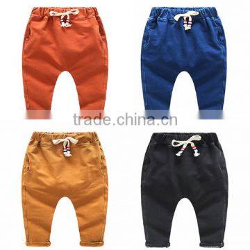 wholesale kids jeans with thread elastic waist band