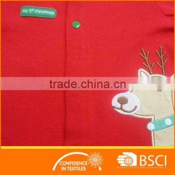 Christmas Cartoon Animal Deer Pattern Soft Cotton Baby Clothes Romper photo-3