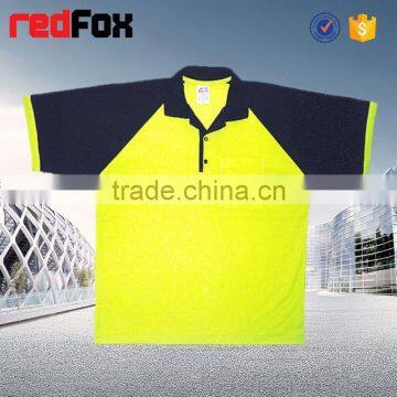 Original Polo T-shirt Mesh Fabric Reflective Safety T-shirt for Worker 100% Polyester Safety Warning T-shirt photo-3