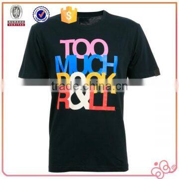 Hot Sale Promotion Cotton Fabric Custom T Shirt Printing Colorful Letter Men T Shirt