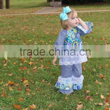 2017 New Fashion Clothes Kids Wear Children Pants Childrens Boutique Clothing Wholesale Baby Girl Summer Clothing Set photo-2