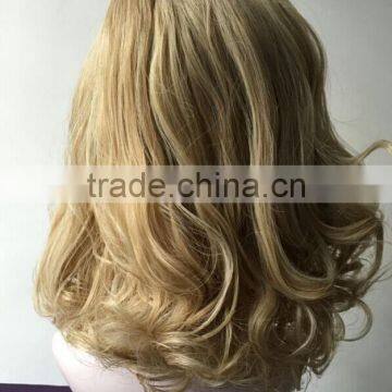 Wholesale Cheap Pice Party Wig Women Bob Blonde Wigs Natural Curly Wave Short Wig photo-3