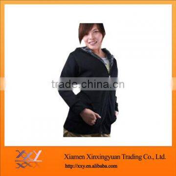 Women's Full Front Zip-Up Hooded Sweatshirts, Cotton Lined Hood Matching Drawstring