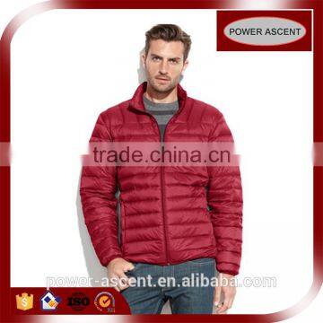 Winter Lightweight Ultra Thin Foldable Comfy Quilting Padding Jacket For Men