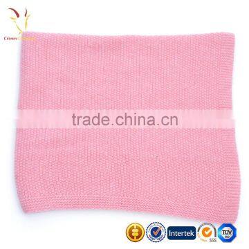 Warm Cashmere Baby Blanket Moss Stitch photo-3
