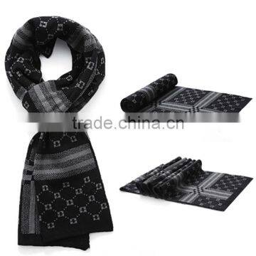 1 pc Hot Sale Kintted Cheap Price Spandex European Style Warm Winter Floral Men Scarf photo-5