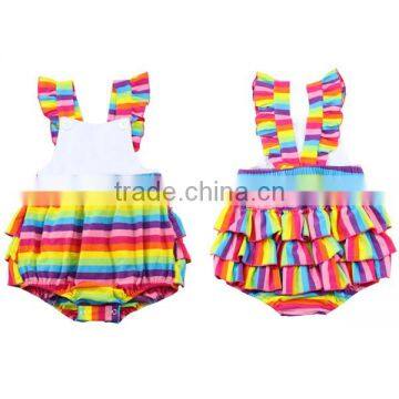 2016 New Design 0-5t Baby Girls Summer Bubble Romper 100 Cotton New Born Baby Cute Cheap Baby Cothes Romper