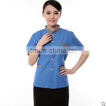 Custom Perfect Fit Chinese Restaurant Nice Design Hotel Housekeeping Uniform in Guangzhou photo-2