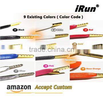 Metal Aglets Leather Sheepskin Shoelaces for Mens Fashion Plimsolls - Premium Reinforced Genuine Sheepskin Leather Laces photo-3