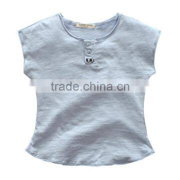 Wholesale Summer Cotton Short Sleeves Boys Kids Round Neck T-shirt photo-3