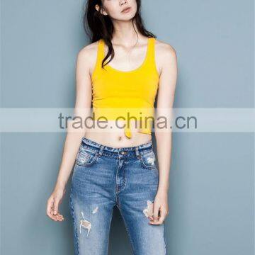 2016 Latest Design Wholeale Stringer Tank Top Ladies Gym Tank Top High Quality With Cheap Price photo-2