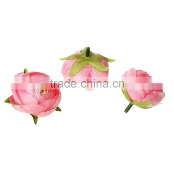 Custom Terylene Decoration Millinery Pink Factory Direct Artificial Flowers photo-3