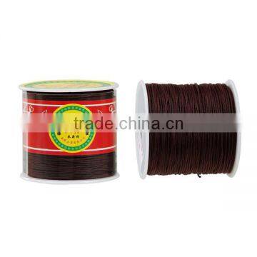 Polyamide Nylon Jewelry Thread Cord For Buddha/Mala/Prayer Beads Dark Coffee 0.5mm photo-3