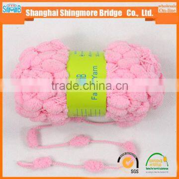 China Fancy Yarn Factory Hot Wholesale 2016 New Fashion Yarn Pompom Yarn for Knitting photo-3