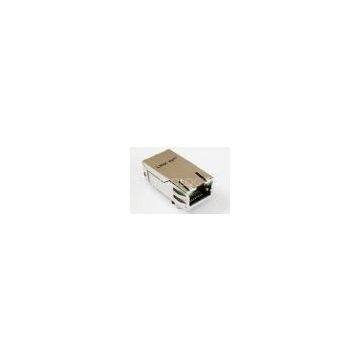Right Angle Metal RJ45 With Integrated Magnetics For Router , PC Mainboard