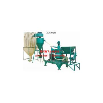 Vertical wood powder machine