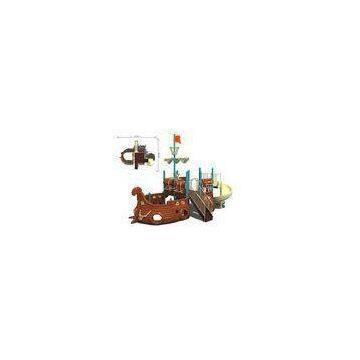 Toddlers Outside Wood Train Playground Equipment for Garden