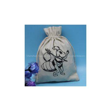 Custom Printing Logo Drawstring Canvas Jewelry Bag