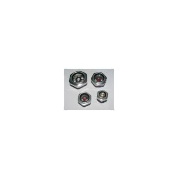 Aluminum oil sight glass plugs