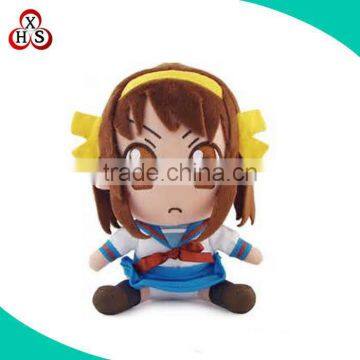 Cute Best Made Soft Stuffed Mini Custom Japanese Girl Doll In Picture