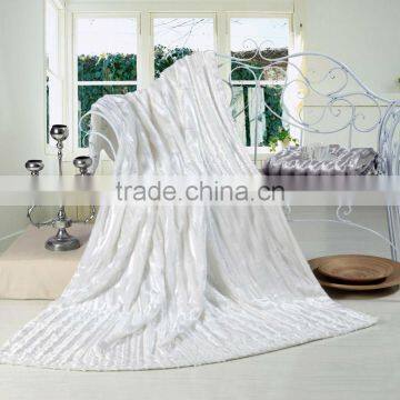 Latest Fashion Design and Soft Bedding Throw Pure Color 100% Polyester Plush Blanket photo-2