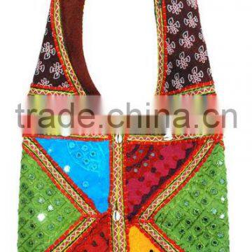 Handmade Colorful Ethnic Bags, EMBROIDERY Cotton ETHNIC BAG