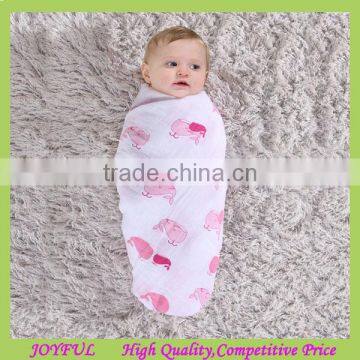 Breathable soft baby blanket, muslin swaddle blanket factory