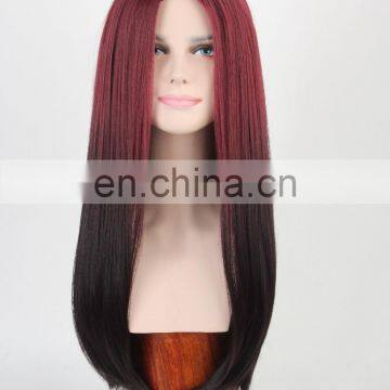 MFW-0090 Top New beauty long synthetic fashion source hair wig, gradient color wig