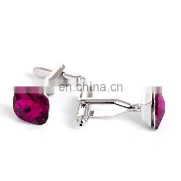 Colorful Luxurious Rhinestone Unisex Shirt Wedding Cufflinks