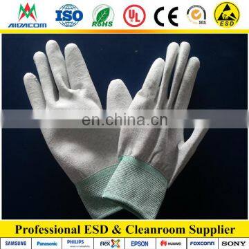 Static Dissipative Nylon Antistatic ESD Palm Fit Gloves photo-5