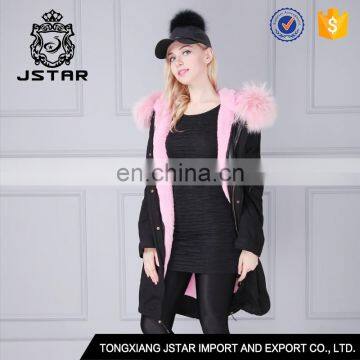 Fashion design mr and mrs fox fur jacket with fur inside