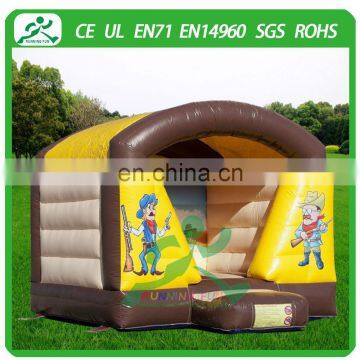 Indoor Mini Inflatable Western Cowboy Bouncy House With Roof photo-2