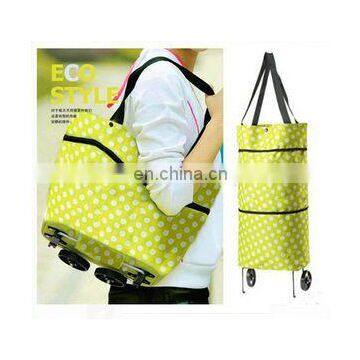 portable folding shopping trolley bags with wheels ,shopping bag with wheels